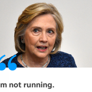Hillary Clinton settles it: 'I'm not running'